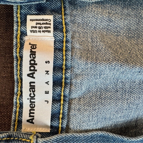 American Apparel Denim A-line Button-Front Skirt - Picture 10 of 10
